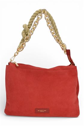 Borsa My Best Bag in camoscio colore rosso. MY BEST BAG | 2028-ROSSO
